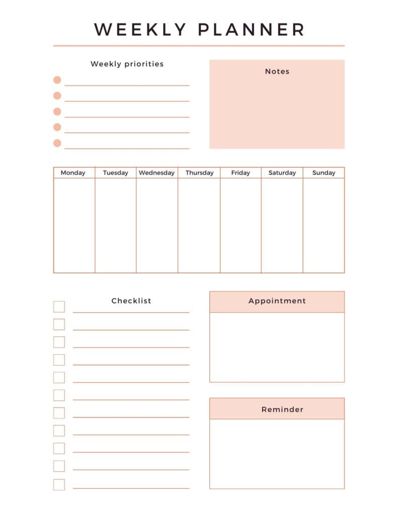 Weekly Planner