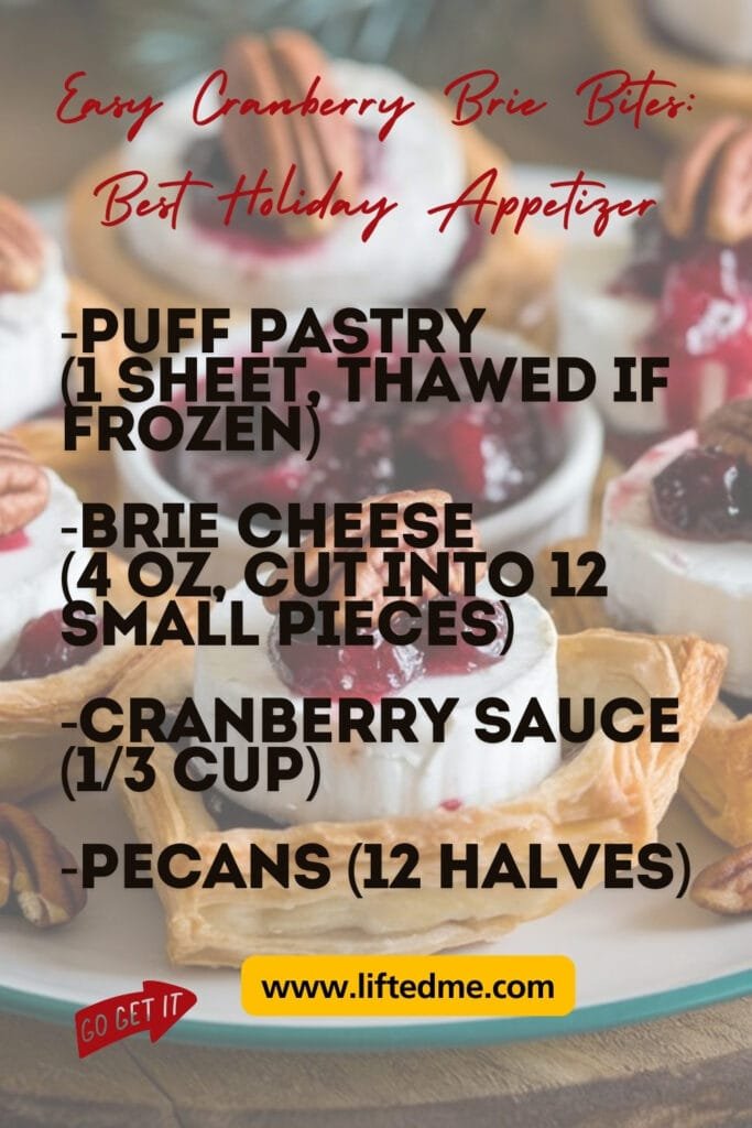 Easy Cranberry Brie Bites: Best Holiday Appetizer