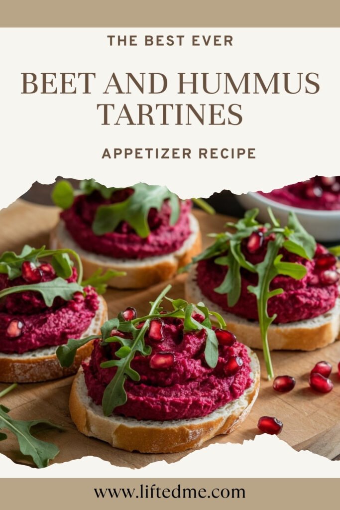 Beet and Hummus Tartines